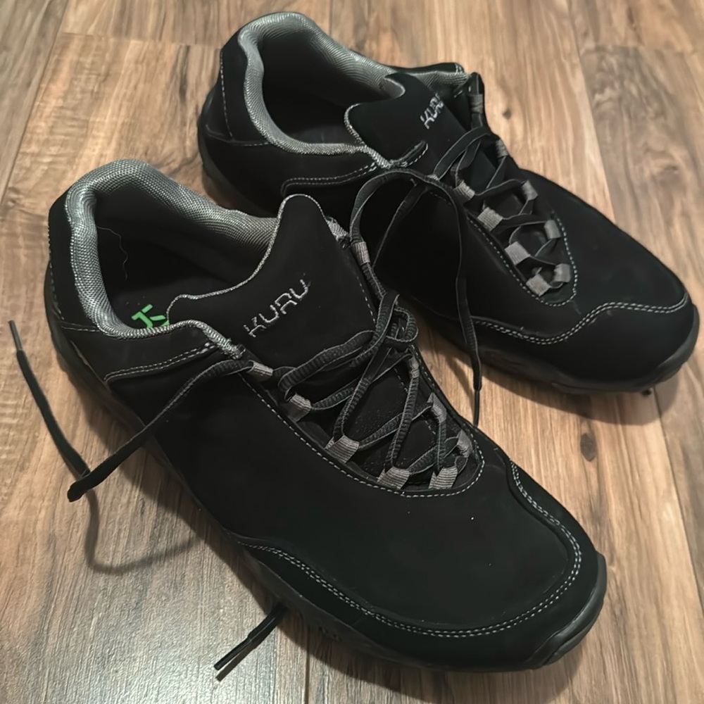 Kuru Chicane Mens Size 11.5 wide Black Casual Comfort Walking Trail Hiking Shoes